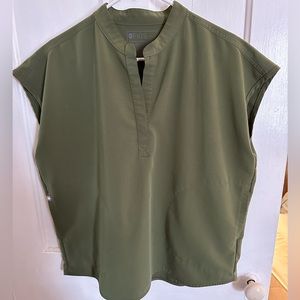 FIGS - SIZE M - Olive Green Rafaela Top - EUC